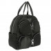 Женская кожаная сумка-рюкзак 8777 BLACK